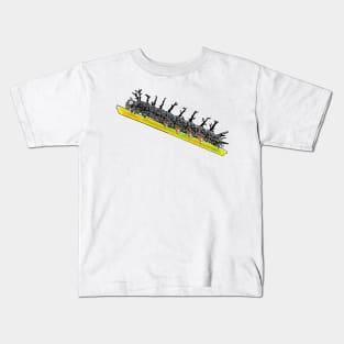 Peacock butterfly caterpillar Aglais io Kids T-Shirt